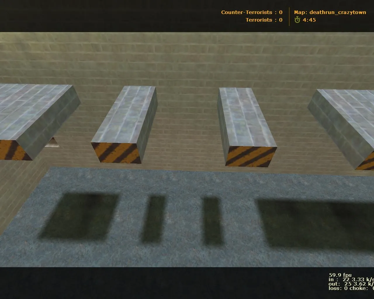 Скачать deathrun_crazytown для CS 1.6: карта deathrun, точки, маршруты, боты и оптимизация - Скриншот