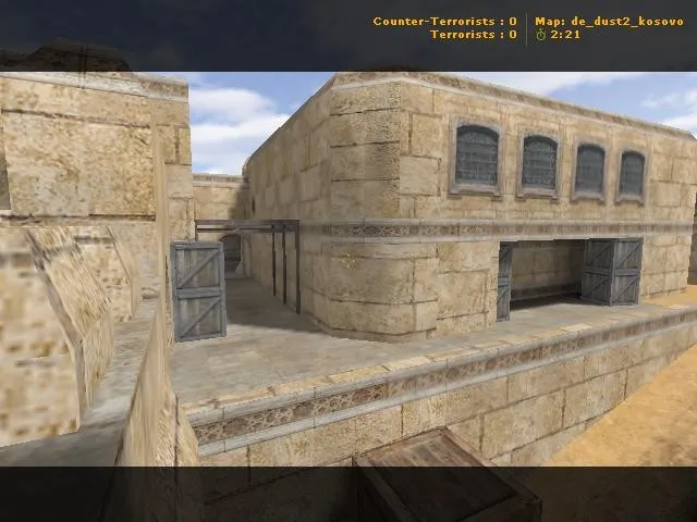 Скачать de_dust2_kosovo для CS 1.6: тактика за CT/T, точки, .nav для ботов и оптимизация карты - Скриншот