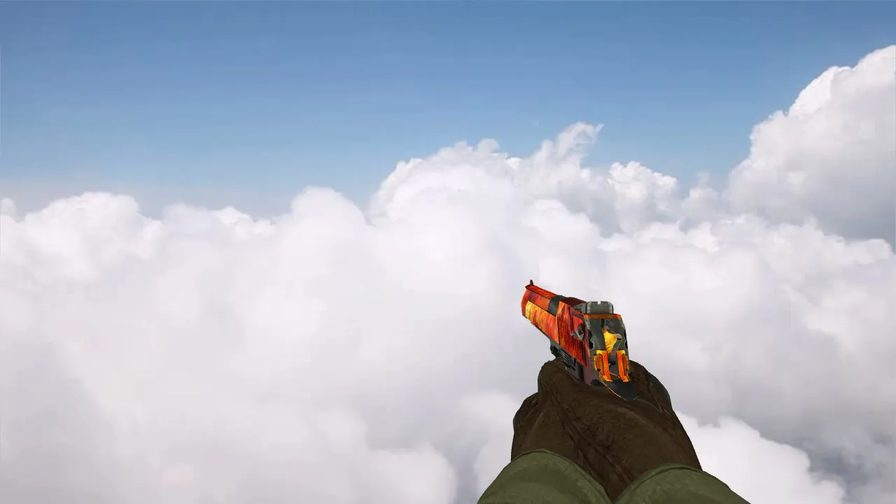 Скачать Модель «Deagle Fire» для CS 1.6 | Уникальный скин и анимация - Скриншот