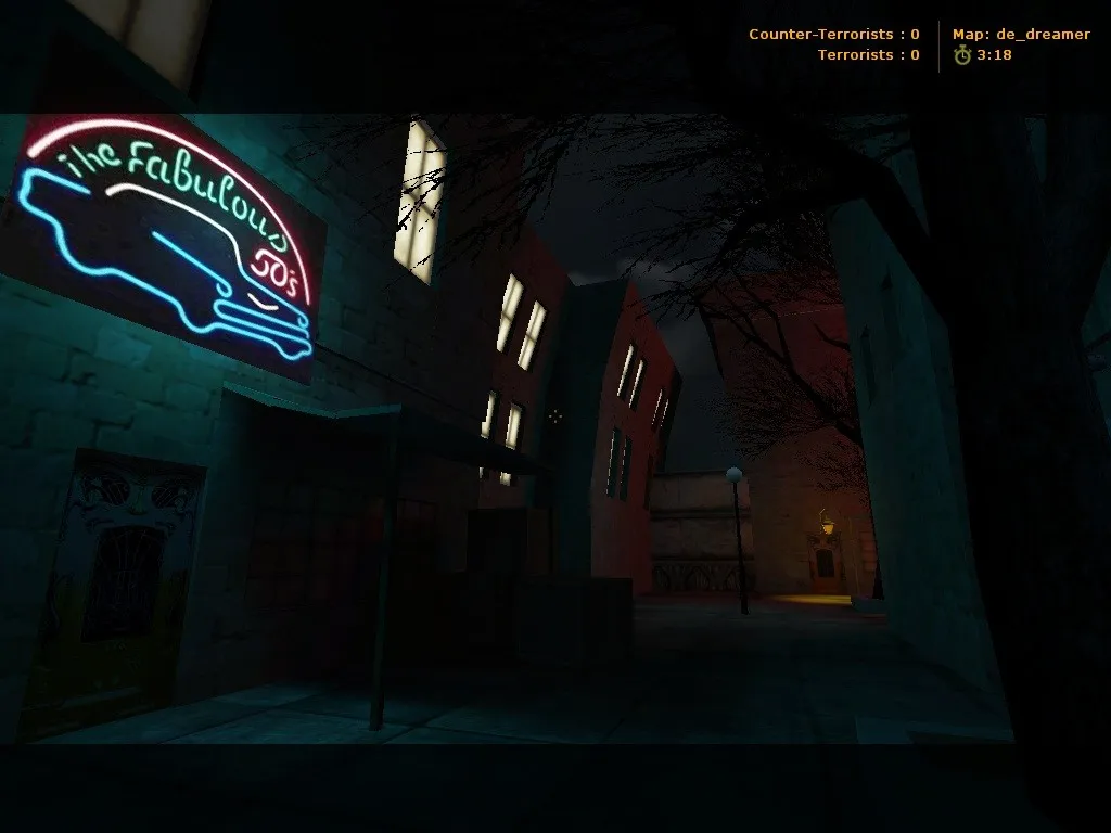 de_dreamer для CS 1.6: обзор карты, точки, тактика за CT и T, .nav для ботов, оптимизация — скриншот 9