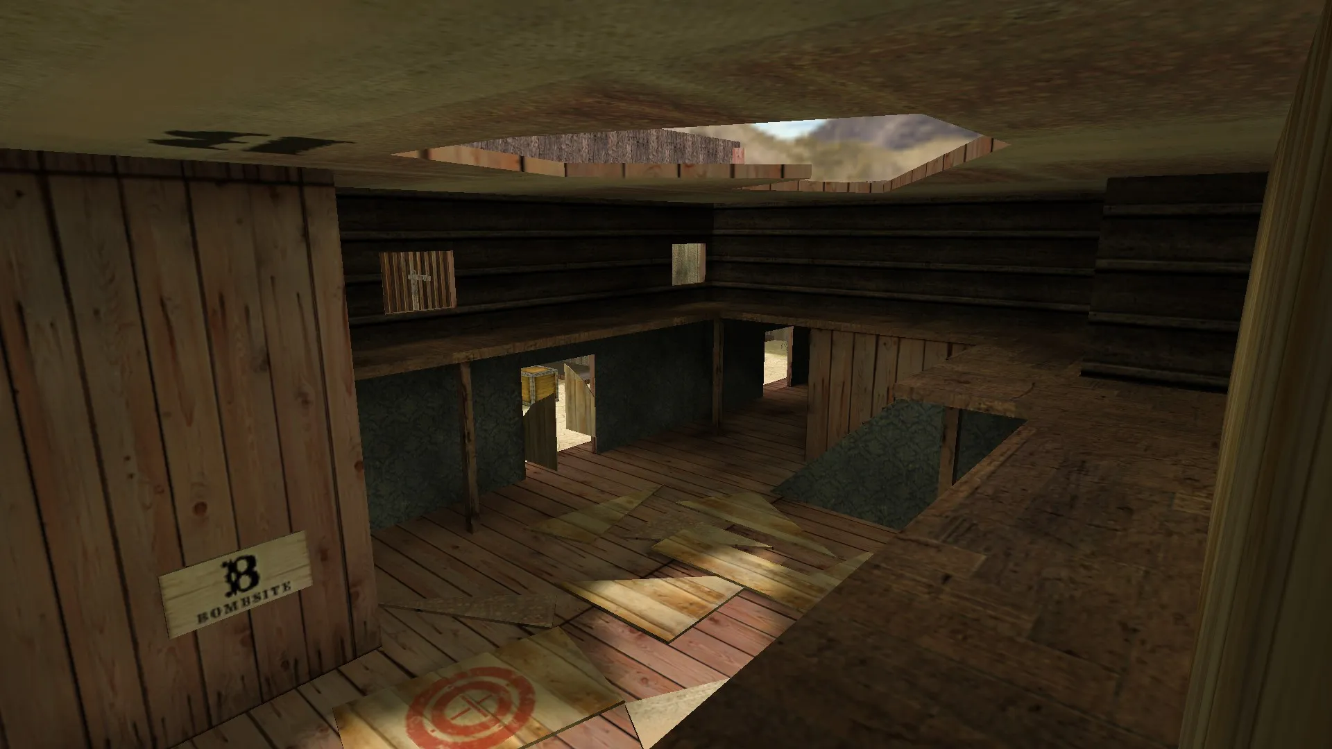 Карта de_wildywest для CS 1.6 - Тактический анализ и особенности — скриншот 8