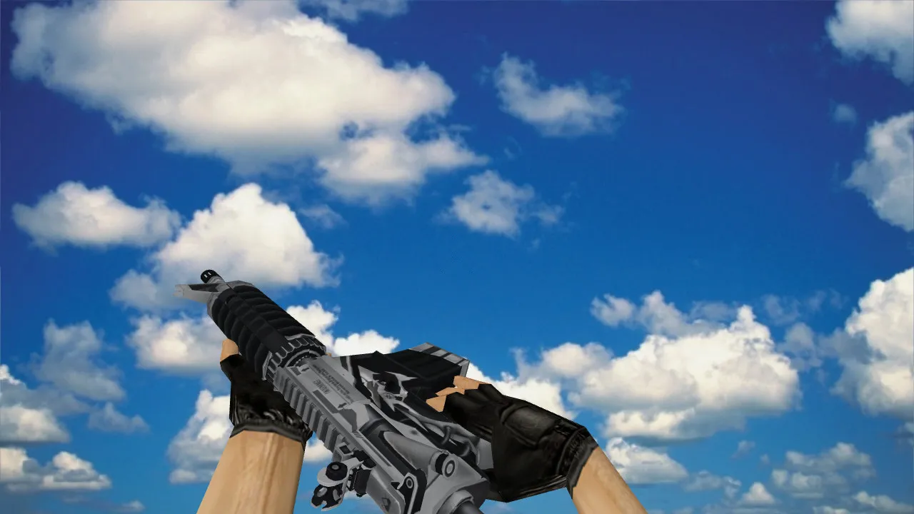 Скачать Модель M4A4 Overdrive v_ p_ w_ для CS 1.6: звуки, анимация осмотра, текстуры и качество модели - Скриншот