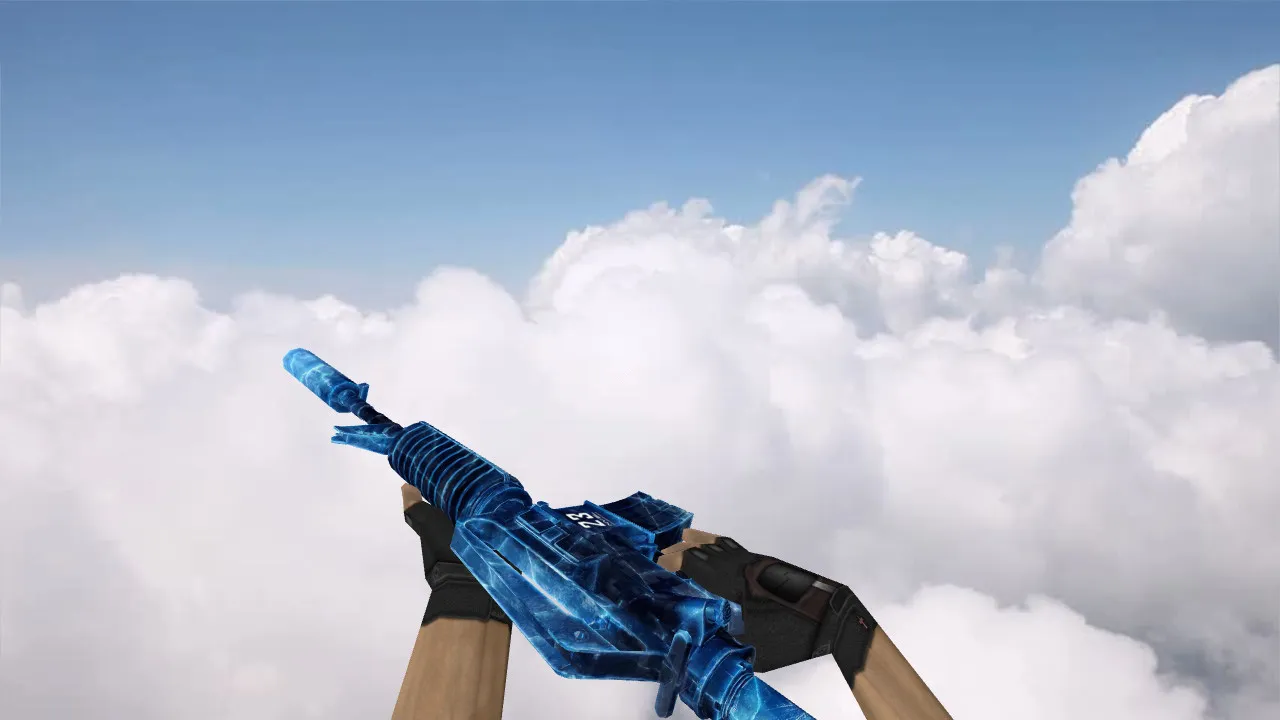 Скачать Модель v_m4a1 Frostbite для CS 1.6: p_m4a1 и w_m4a1, звуки, анимация осмотра, качество текстур - Скриншот