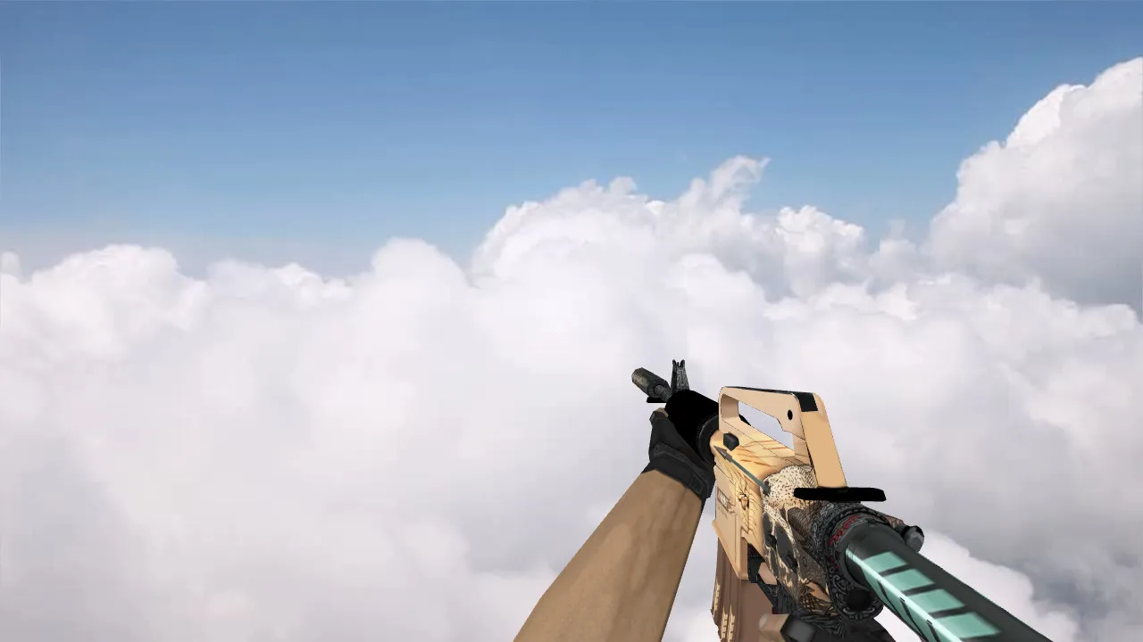Скачать Модель M4A1 Crush v_ для CS 1.6: p_ и w_ модели, звуки, анимации осмотра и качество текстур - Скриншот