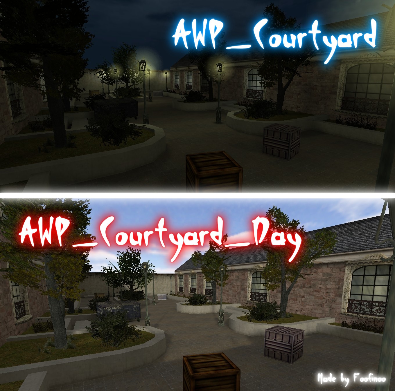 awp_courtyard — скриншот 2