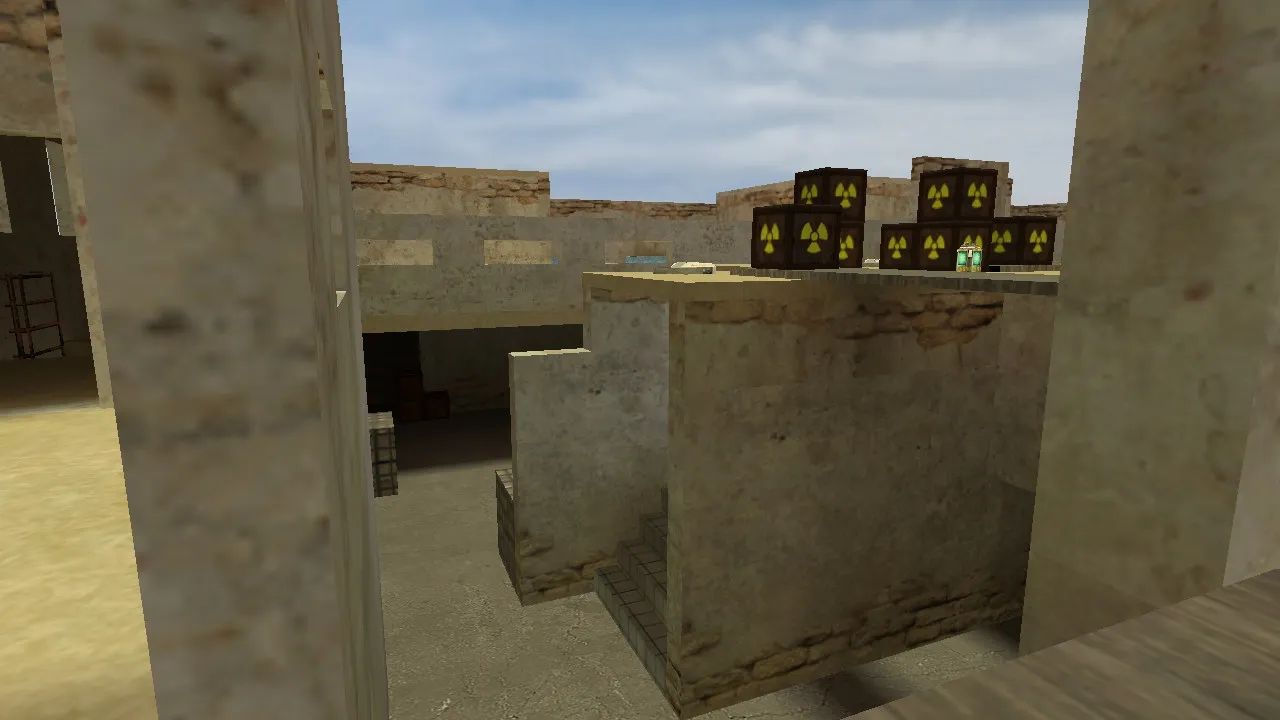 Карта de_ruined_alpha03e для Counter-Strike 1.6 — Тактический анализ и особенности — скриншот 6