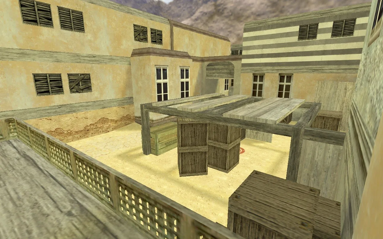 Скачать Карта de_hell_2013 для CS 1.6: точки, раунды, .nav, оптимизация и настройка ботов - Скриншот
