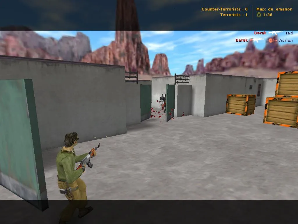 Скачать Карта de_emanon для CS 1.6: точки, баланс сторон, навигация .nav, оптимизация wpoly/epoly - Скриншот
