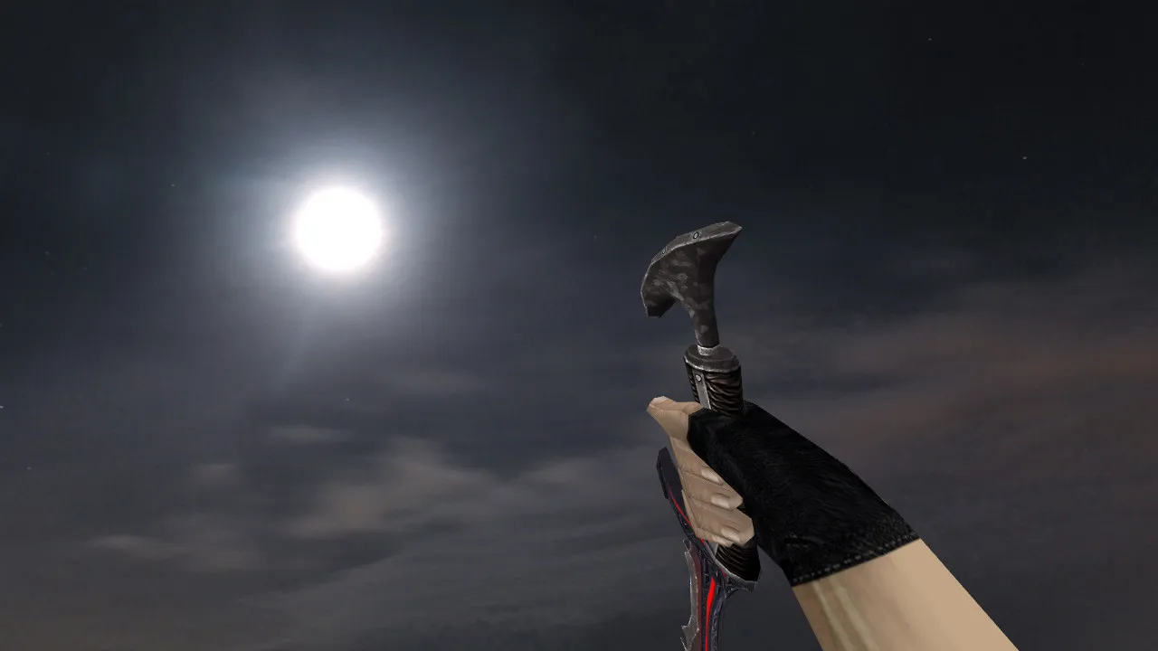 Скачать Модель ножа «Daedric Dagger» v_model для CS 1.6: звуки, анимация осмотра, текстуры и качественный вид в игре - Скриншот