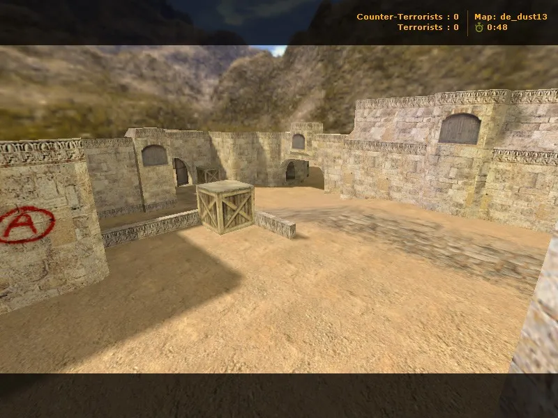 de_dust13 для CS 1.6: обзор карты, точки, маршруты и настройка под 4554/8610 — скриншот 2