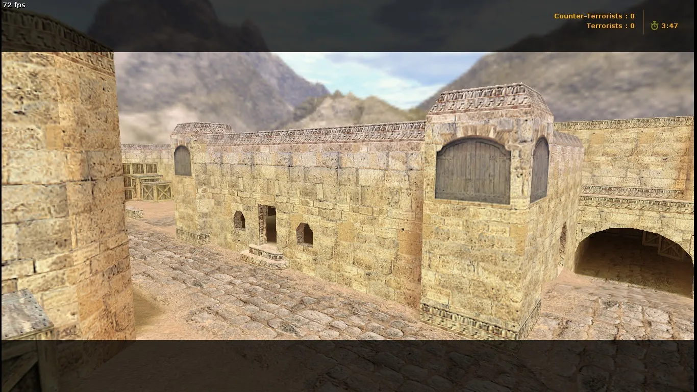 Скачать Карта de_dust2_2x2_long для CS 1.6: тактика long, точки, боты (.nav) и оптимизация wpoly/epoly - Скриншот
