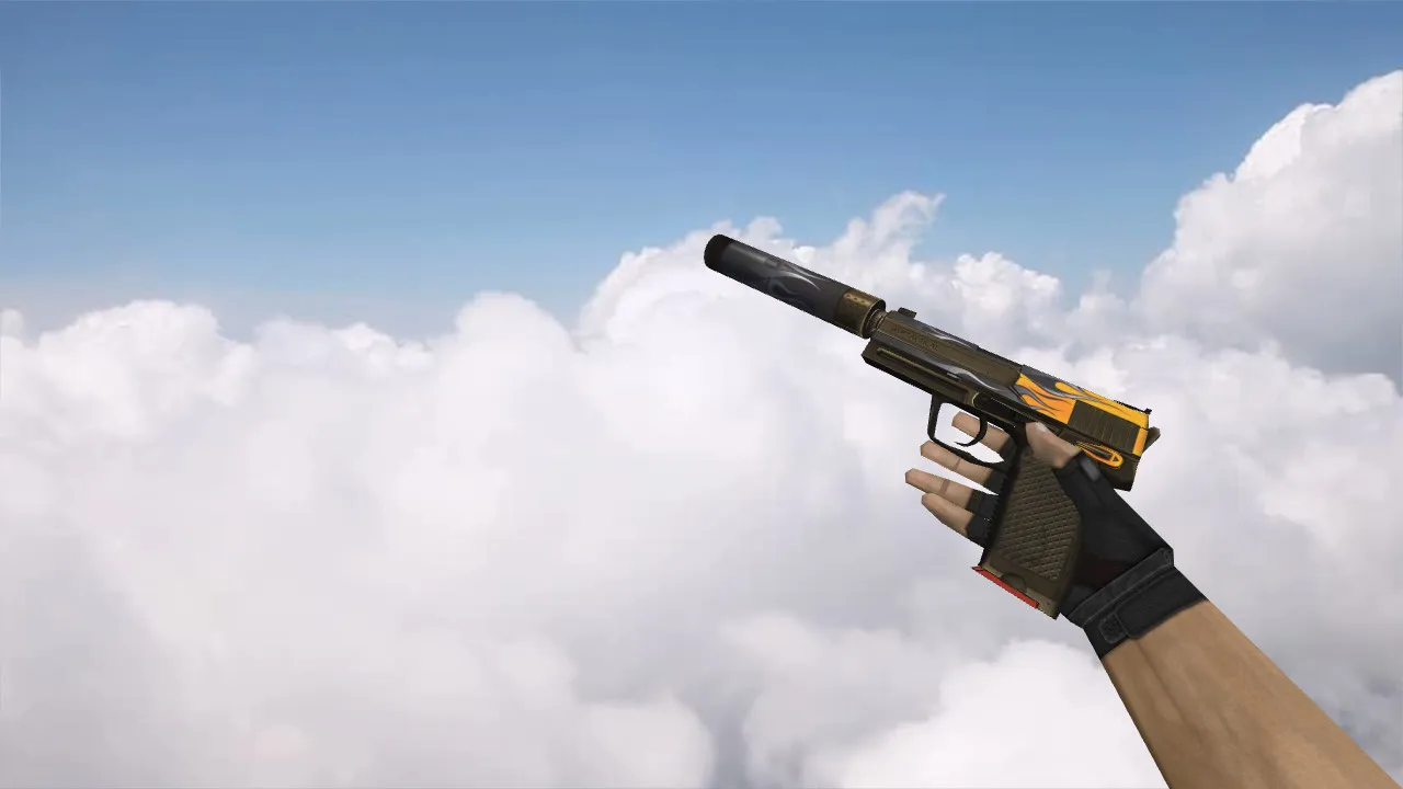 Скачать Модель USP «Воин дорог» для CS 1.6 - Уникальный скин - Скриншот