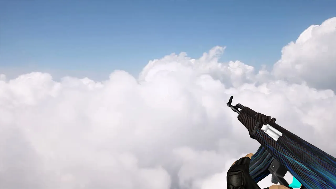 Скачать Модель Default AK-47 Carbon Lines (v_/p_/w_) для CS 1.6: звуки, анимация осмотра, текстуры - Скриншот