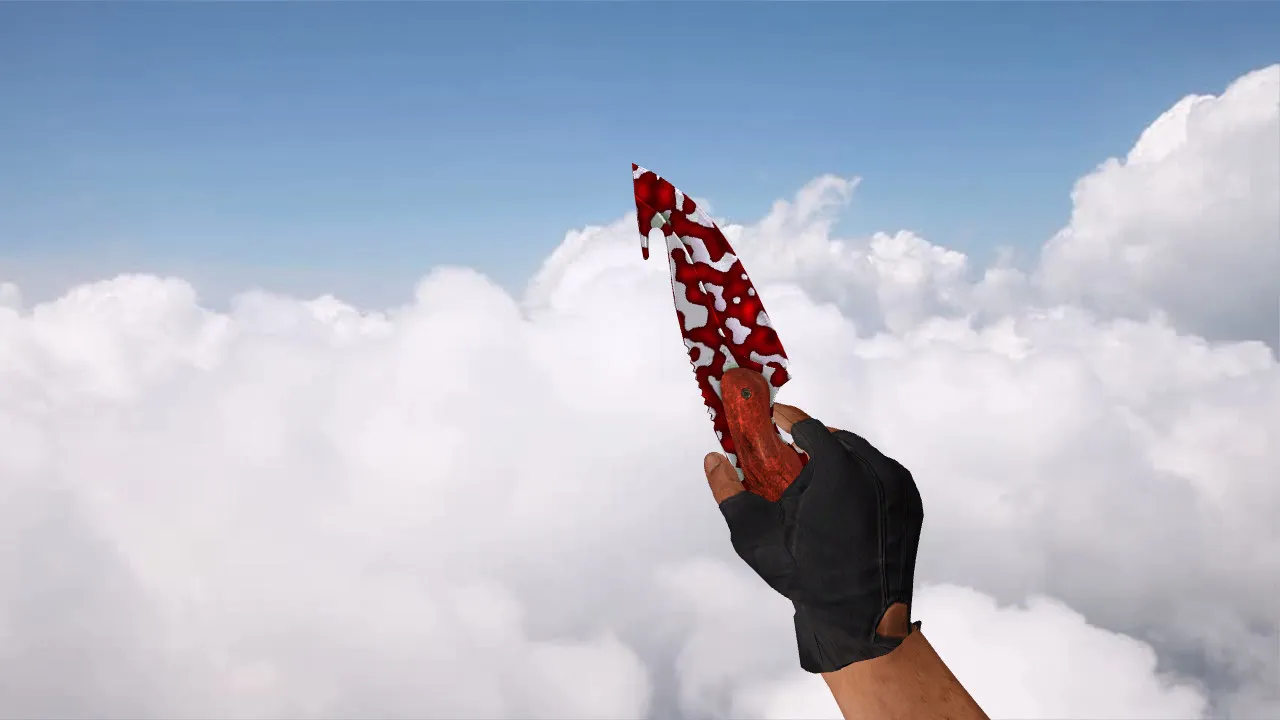 Скачать Модель «Gut Knife Streaks» для CS 1.6: v_ w_ p_ файлы, звуки, анимация осмотра и качество текстур - Скриншот