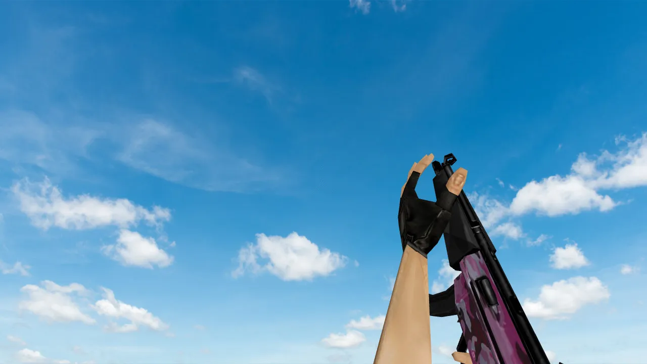 Скачать Модель MP5 Pink Camo для CS 1.6 - Кастомизация оружия - Скриншот