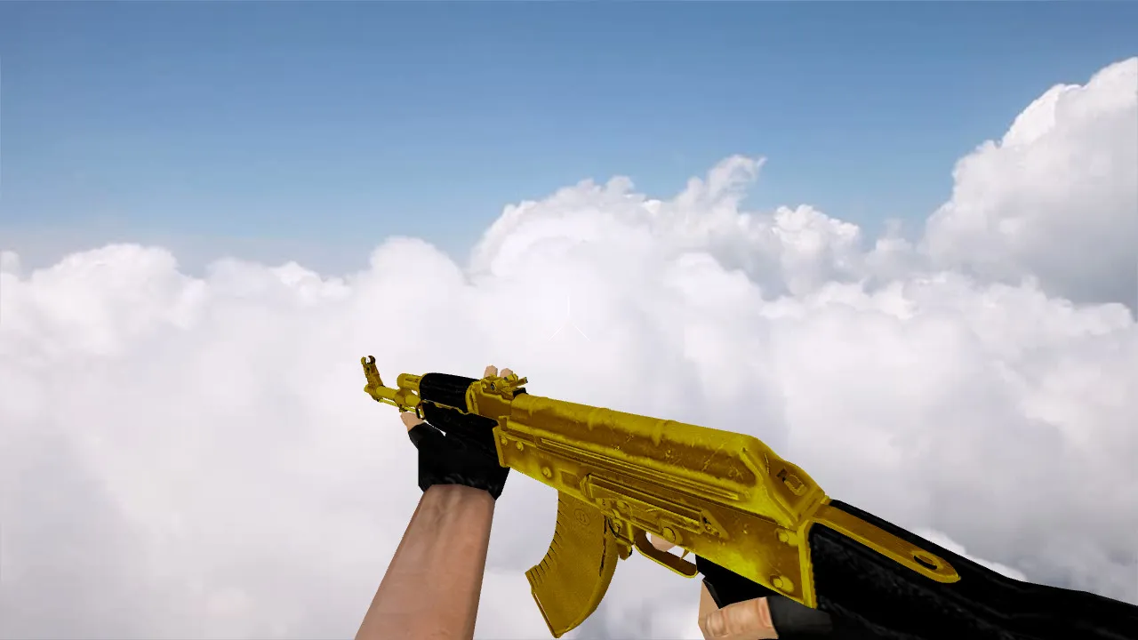 Скачать Модель «AK-47 Golden Anim» для CS 1.6 - Высокое качество и детали - Скриншот