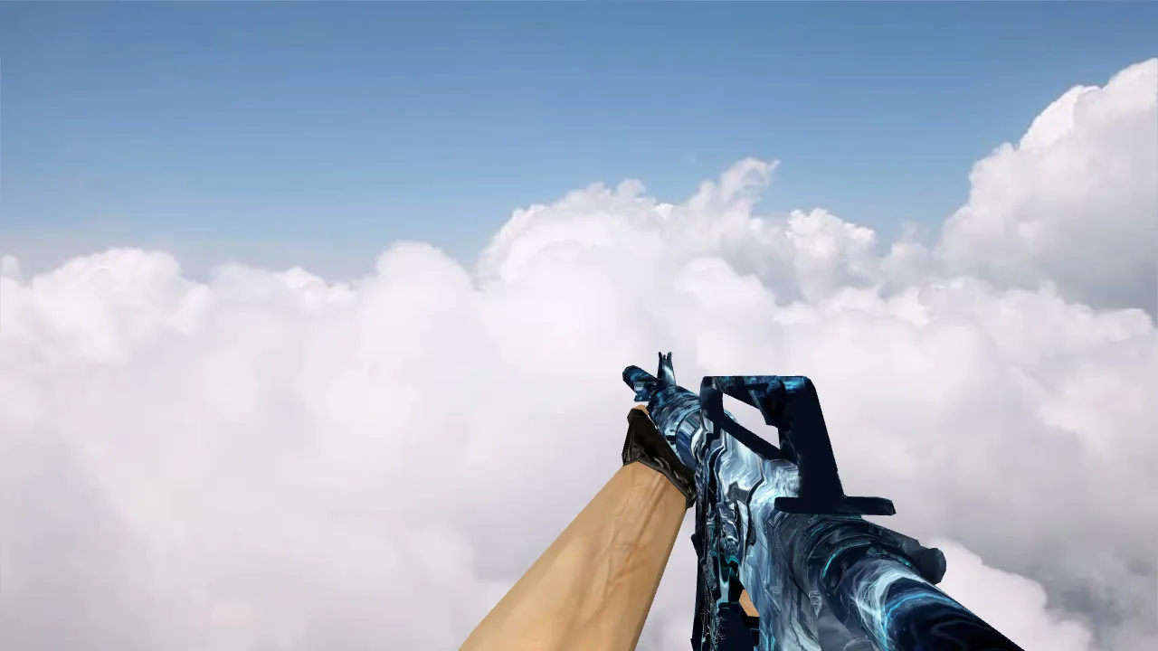 Скачать Модель M4A1 Dark Knight v_ p_ w_ для CS 1.6: звуки, анимация осмотра, текстуры и настройка - Скриншот