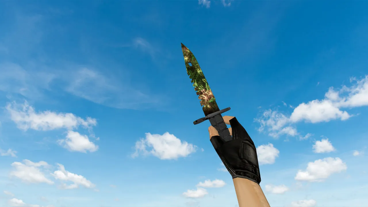 Скачать Модель ножа v_ и p_ M9 Bayonet Fury of Apollo для CS 1.6: звуки, анимация осмотра, качественные текстуры - Скриншот