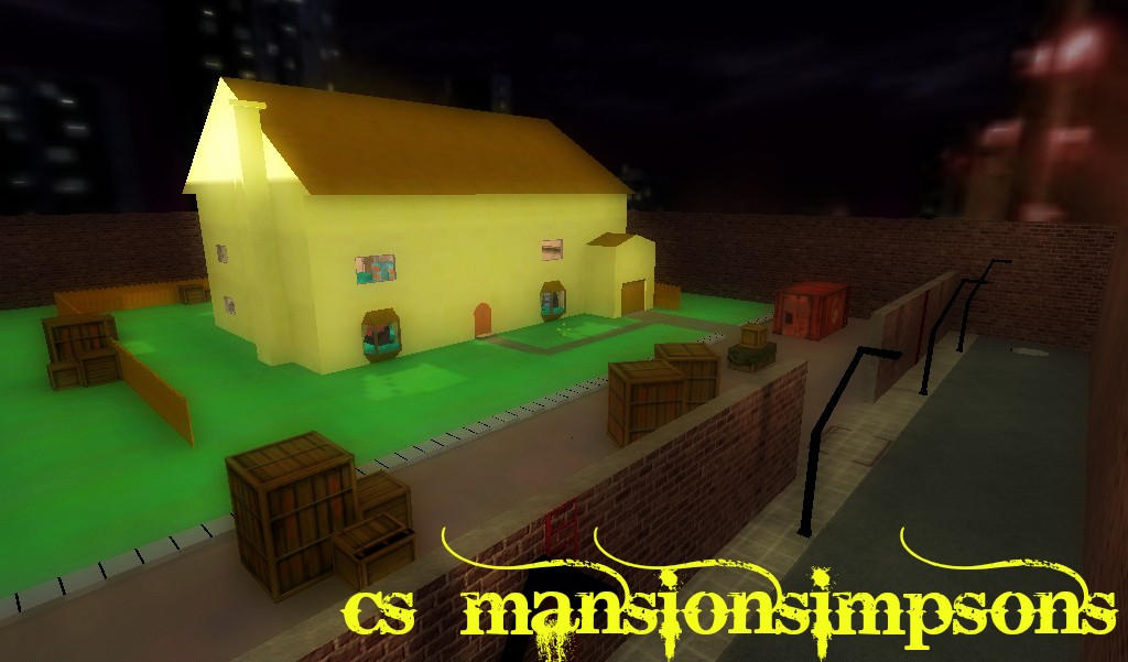 cs_mansionsimpsons - скриншот 1
