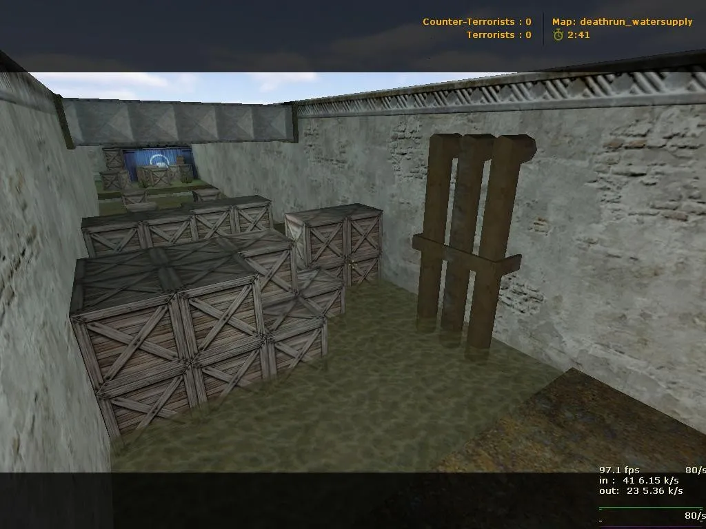 deathrun_watersupply — карта для CS 1.6: тайминги, ловушки, баланс сторон и .nav для ботов — скриншот 8
