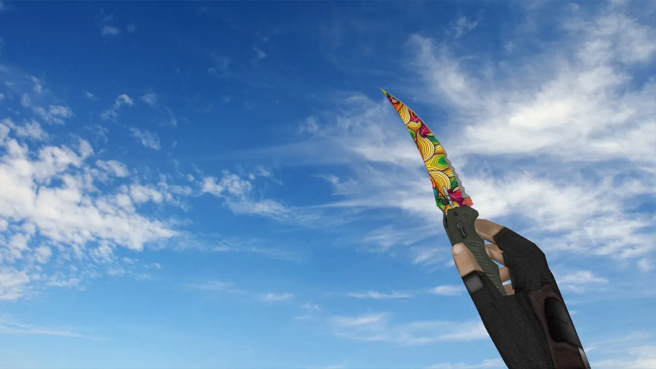 Скачать Модель «Flip Knife Nathlose» v_ p_ w_ для CS 1.6: звуки, анимация осмотра, текстуры и настройка - Скриншот
