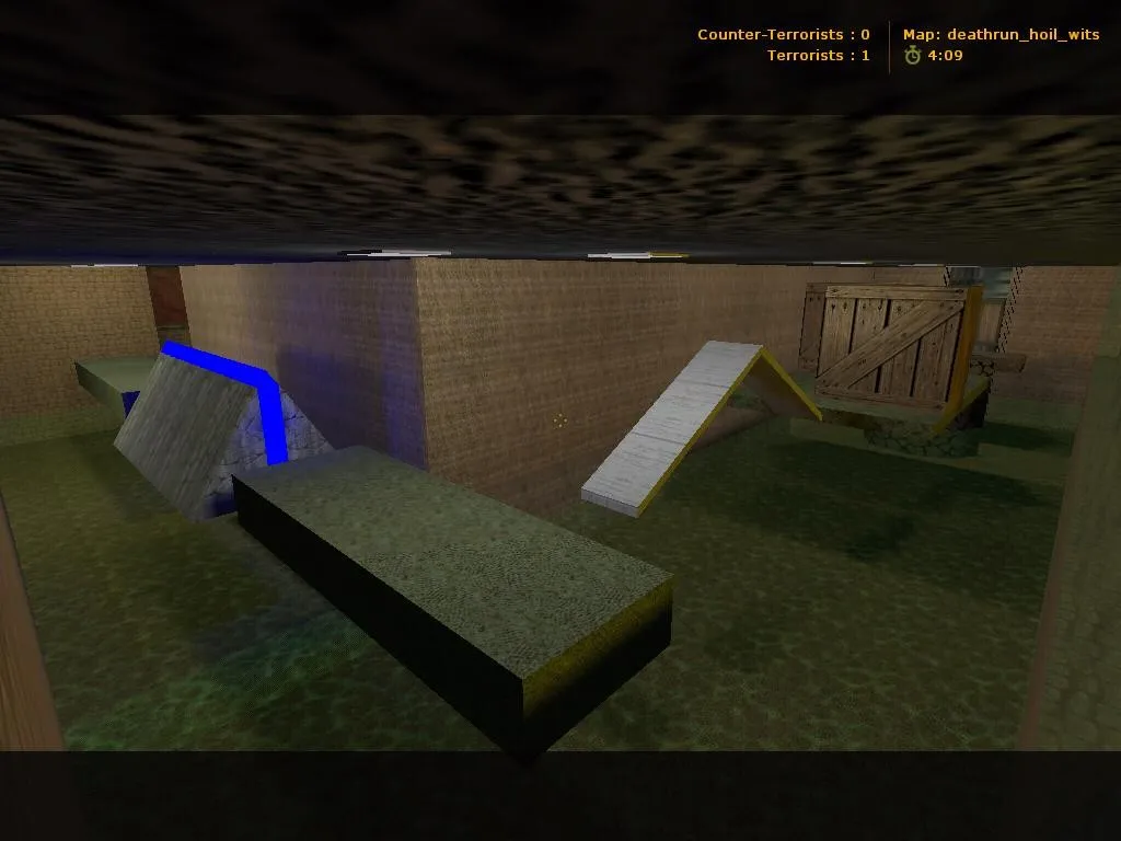 Скачать deathrun_hoil_wits — карта Deathrun для CS 1.6: баланс сторон, точки, .nav, оптимизация - Скриншот