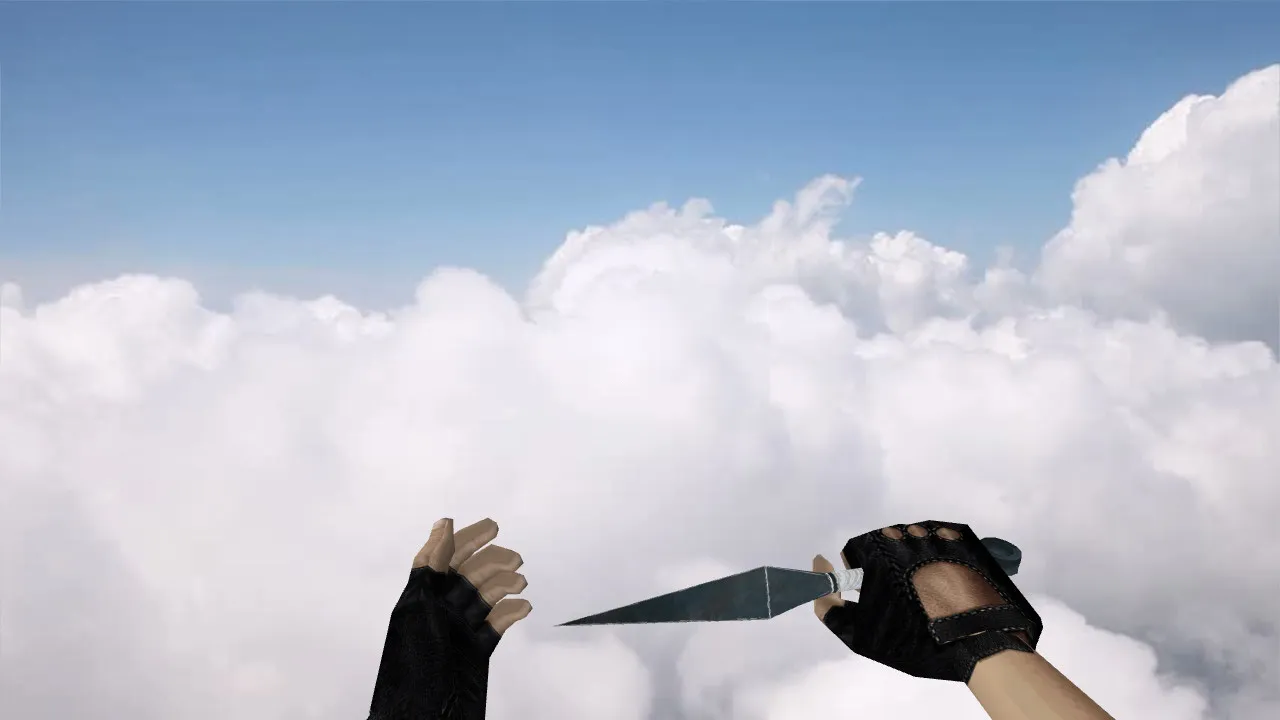 Скачать Модель ножа «Sakuragi's Kunai v2» (v_, p_, w_) для CS 1.6: звуки, анимация осмотра и качество текстур - Скриншот