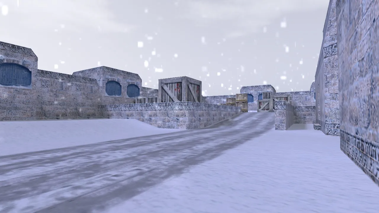 Скачать Карта de_winterdust для CS 1.6 - Тактический геймплей и баланс - Скриншот