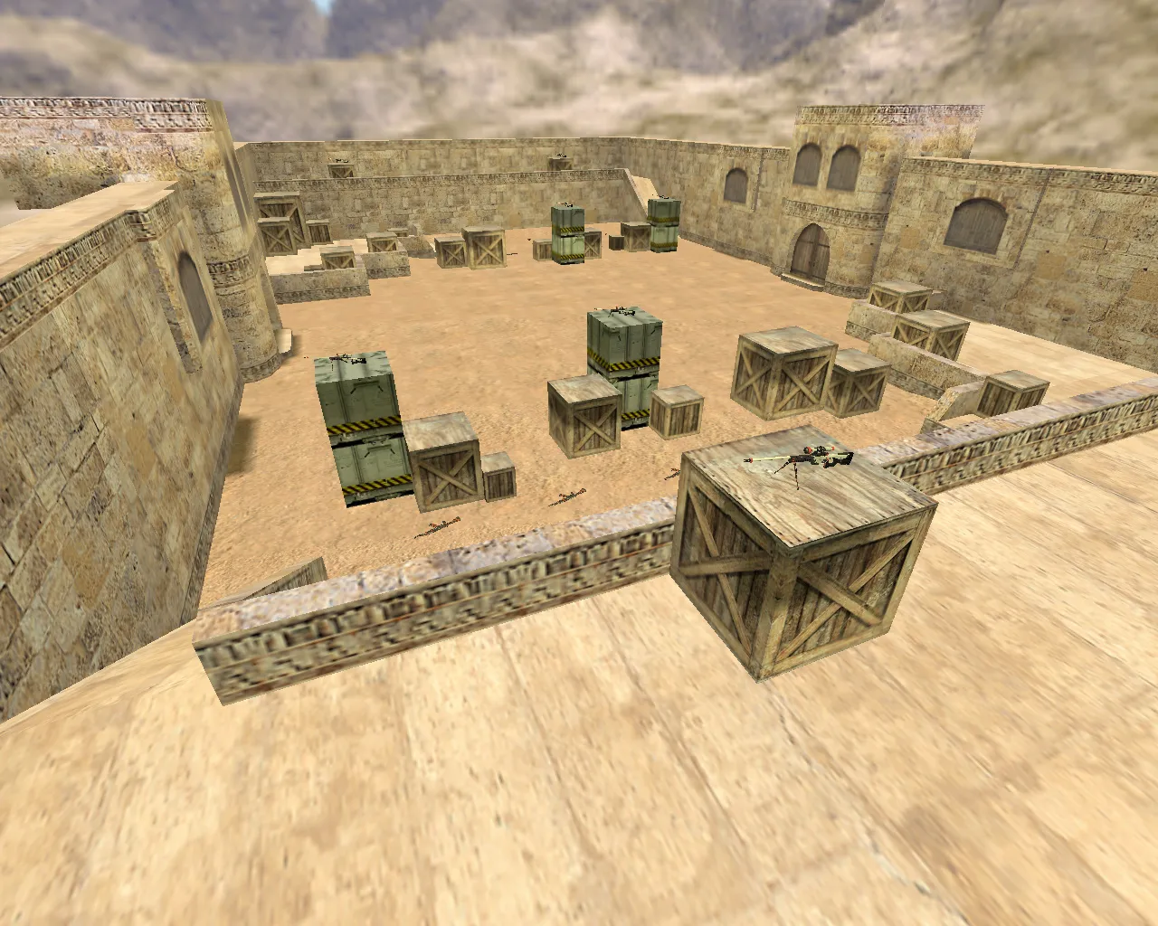 Скачать aim_map для CS 1.6: разбор карты, точки для тренировки и настройка ботов - Скриншот