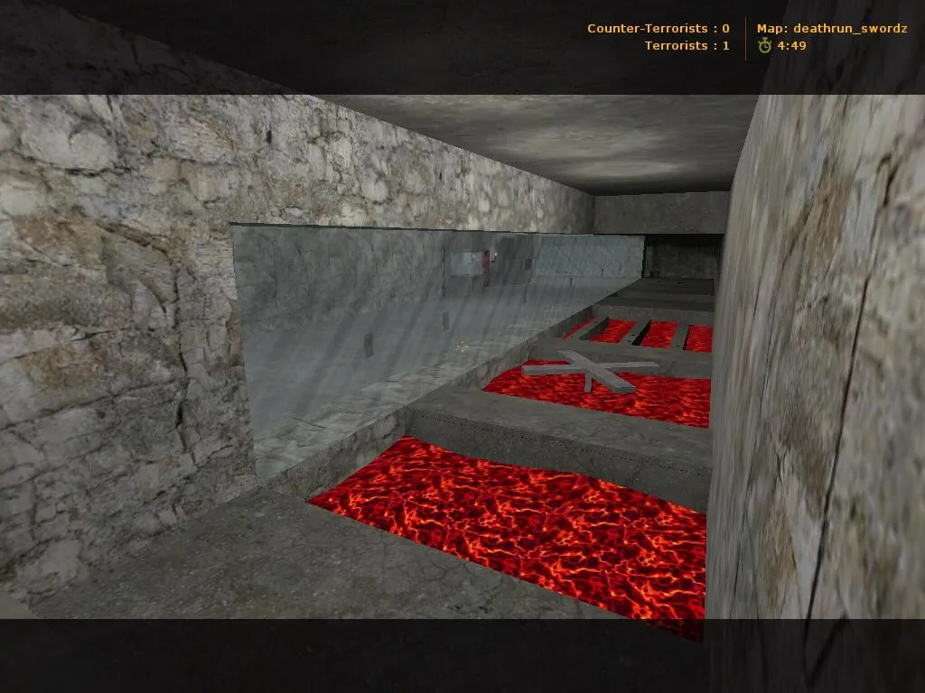 Скачать deathrun_swordz для CS 1.6: точки, тайминги и подсказки по прохождению - Скриншот