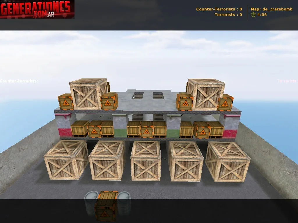 Скачать Карта de_cratebomb для CS 1.6: тактика, баланс сторон, .nav для ботов и оптимизация - Скриншот