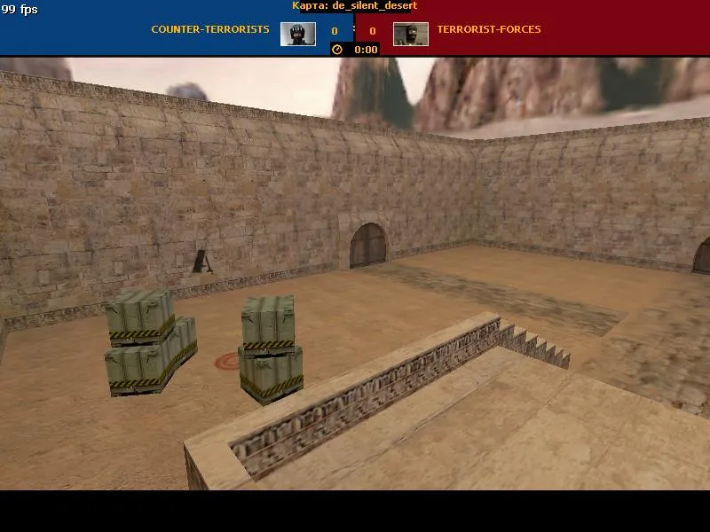 Скачать Карта de_silent_desert для CS 1.6 - Тактика и особенности - Скриншот