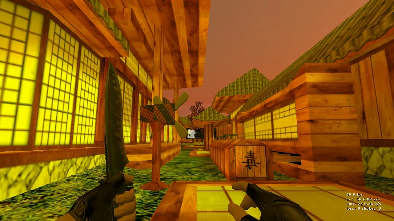 Скачать deathrun_dojo для CS 1.6: тактика за терр и контры, схема раундов и запуск карты без проблем - Скриншот