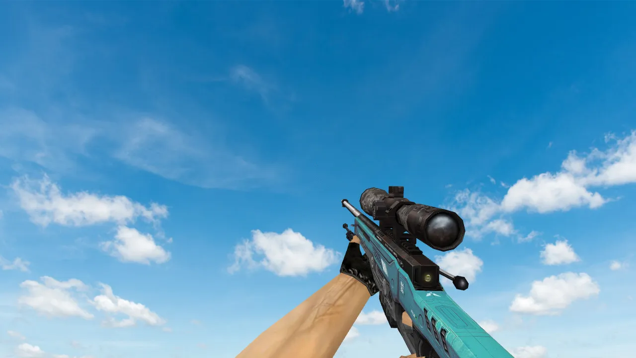 Скачать Модель «AWP Annihilator Blue» для CS 1.6: уникальный скин - Скриншот