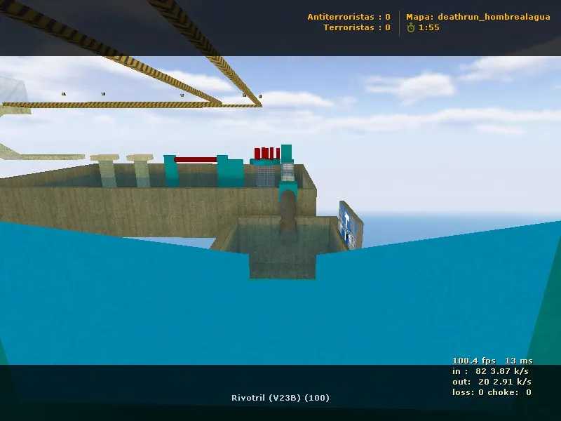 Скачать deathrun_hombrealagua для CS 1.6: тактика, точки, bots .nav и оптимизация wpoly/epoly - Скриншот