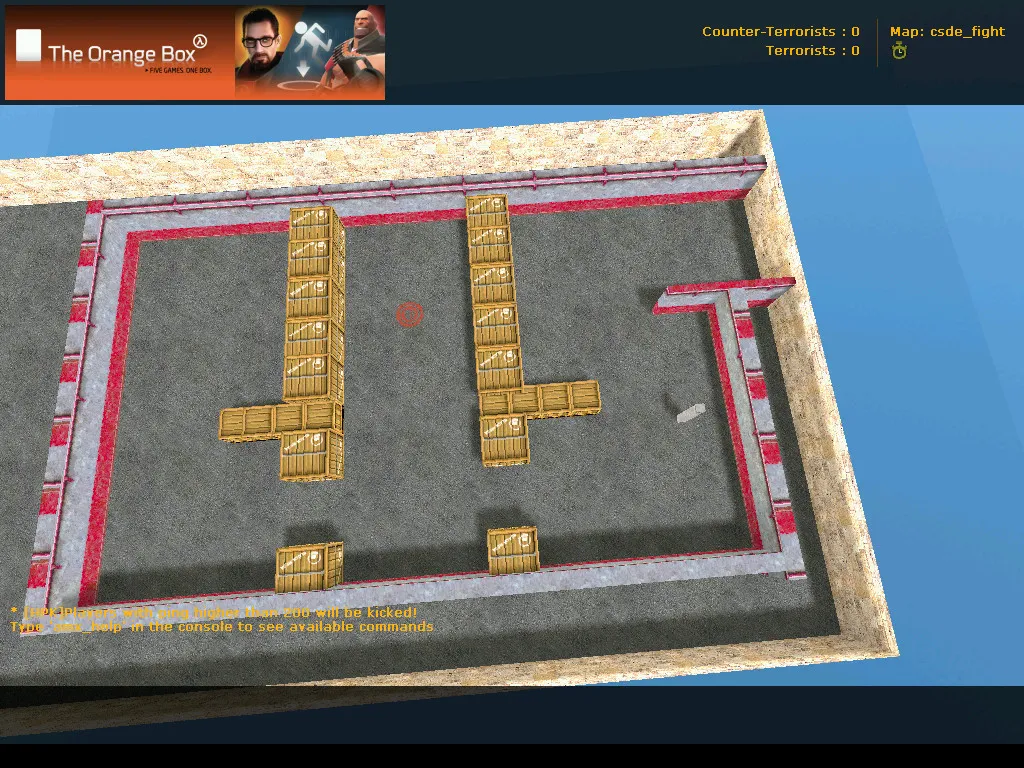Скачать csde_fight карта для CS 1.6: тактика CT/T, точки, .nav и оптимизация wpoly/epoly - Скриншот