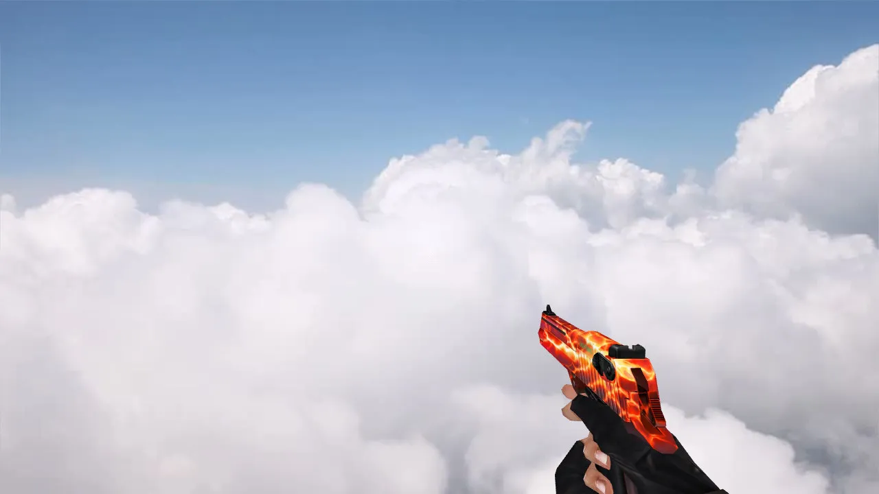 Модель «CSO Desert Eagle Red Lightning» для CS 1.6 - Точные детали — скриншот 1