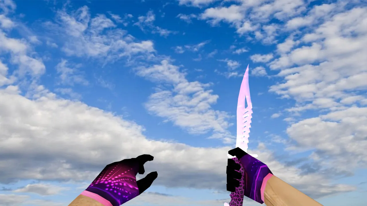 Скачать Модель ножа Nautilus Knife BeBe v_ для CS 1.6: p_ w_ звуки, анимация осмотра и текстуры - Скриншот