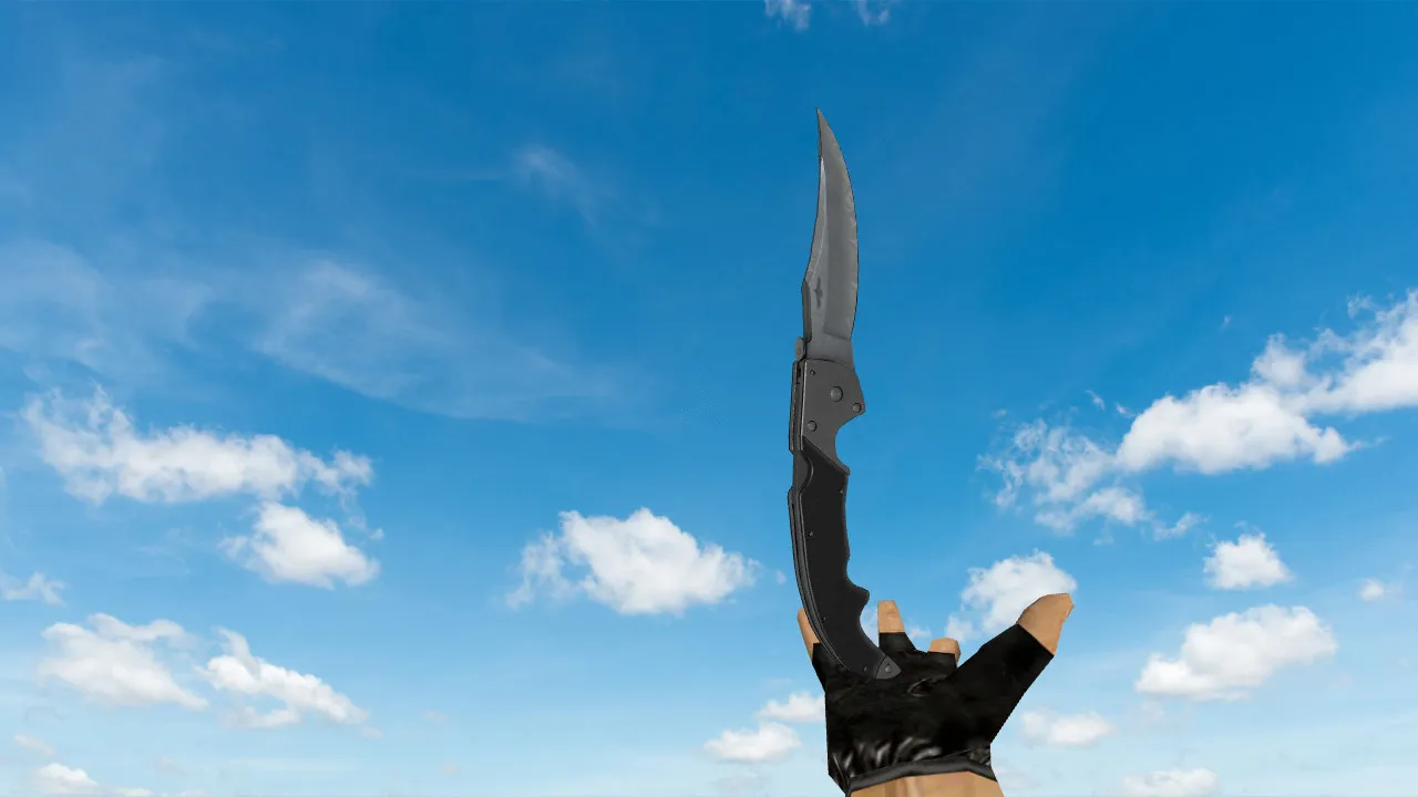 Модель «Фальшион Vanilla» для CS 1.6: v_ / p_ / w_ нож с звуком, осмотром и нормальными текстурами — скриншот 1