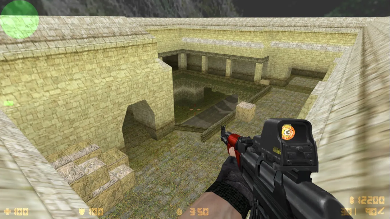 Скачать de_aztec2014 карта для CS 1.6: тактики, точки, nav для ботов, оптимизация wpoly/epoly - Скриншот