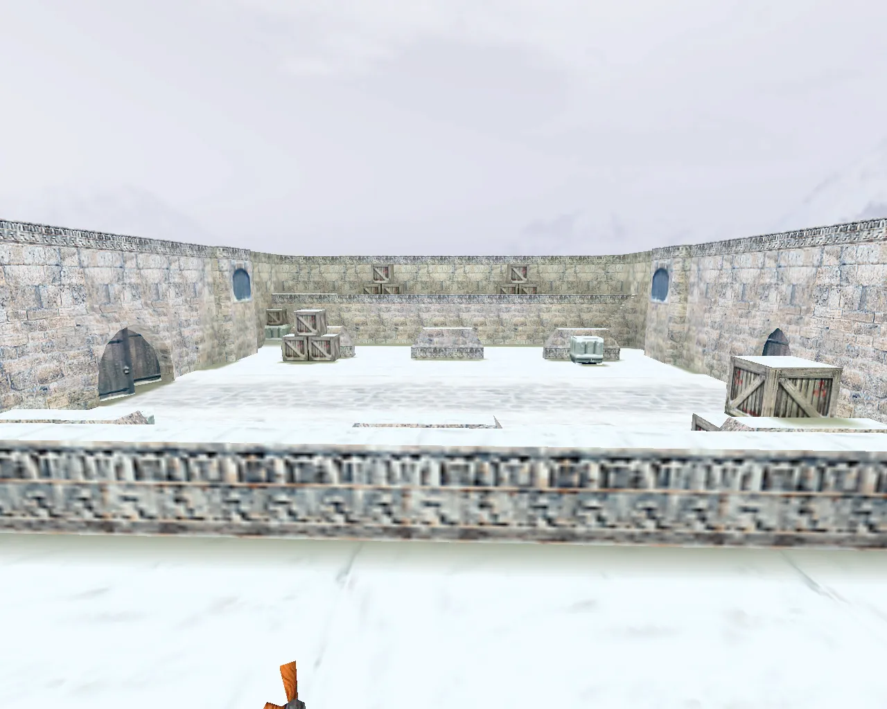 Скачать aim_snowy_winter для CS 1.6: тренировка прицела, точки спавна, маршруты и настройка сервера - Скриншот