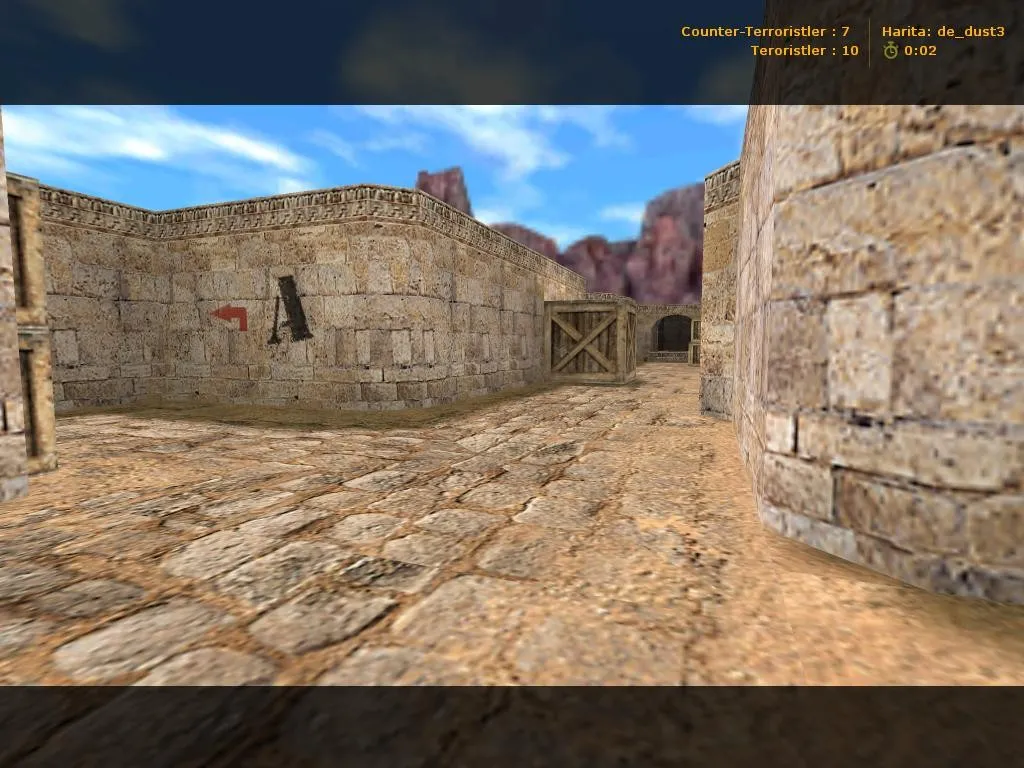 Скачать de_dusty карта для CS 1.6: тактика за CT/T, точки, .nav для ботов и оптимизация wpoly/epoly - Скриншот