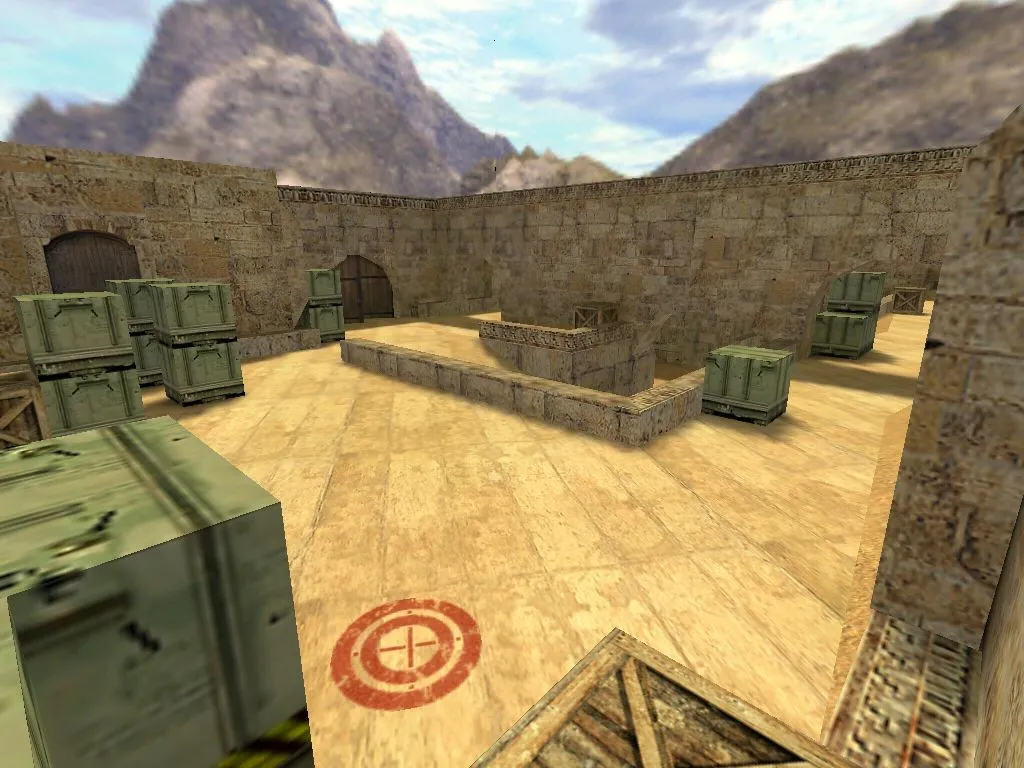 Карта de_sandrush для CS 1.6: подробный анализ и стратегии — скриншот 9