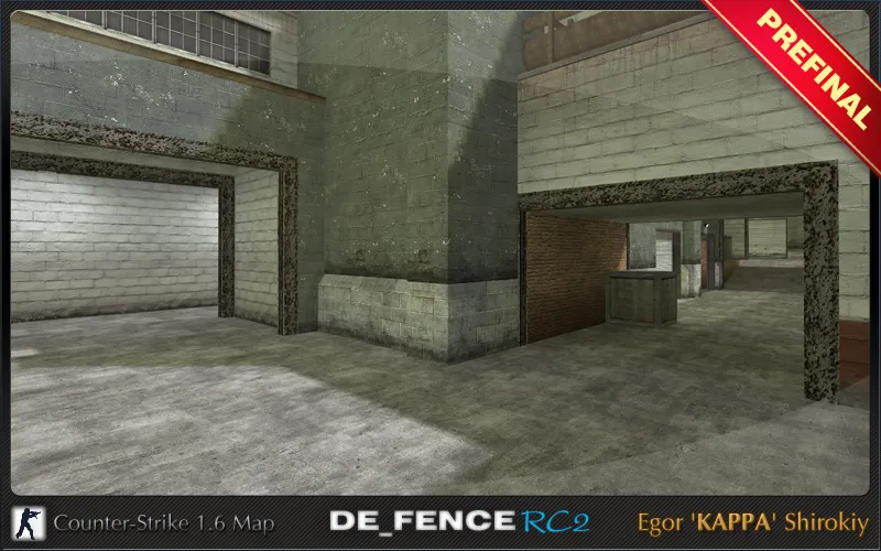 Скачать Карта de_fence_rc2 для CS 1.6: обзор, точки, .nav для ботов и оптимизация wpoly/epoly - Скриншот