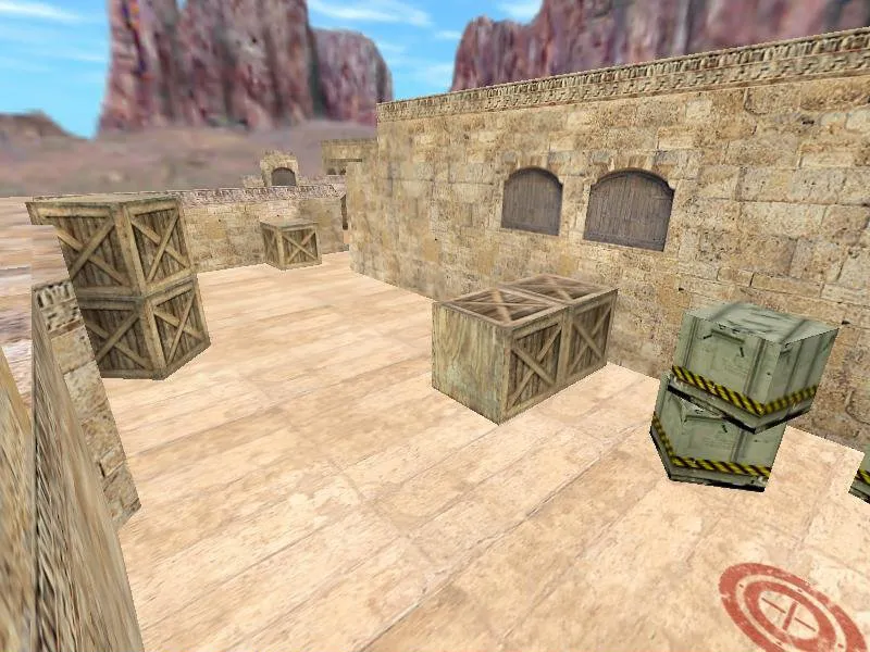 Скачать Карта awp_dust для CS 1.6: точки под AWP, баланс сторон, оптимизация и .nav для ботов - Скриншот