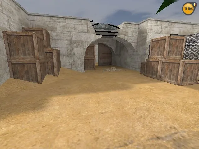 Скачать de_csr_2x2 для CS 1.6 — тактические точки, баланс сторон, оптимизация и .nav - Скриншот