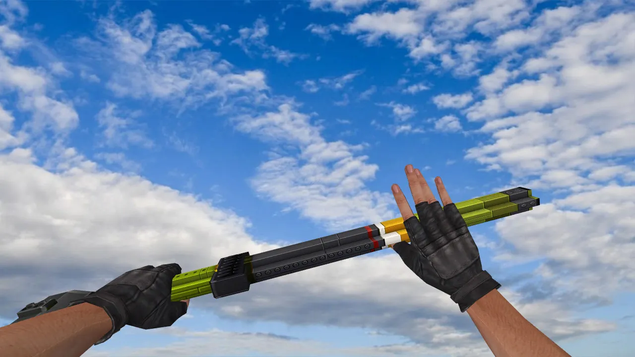 Скачать Модель ножа «LEGO Sword» для CS 1.6: v_ и p_ модели, звук, анимация осмотра, текстуры, настройка и проверка - Скриншот
