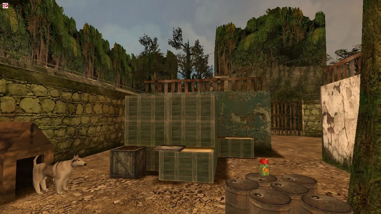 Скачать Карта de_ridersinthejungle для CS 1.6 — тактические особенности и оптимизация - Скриншот