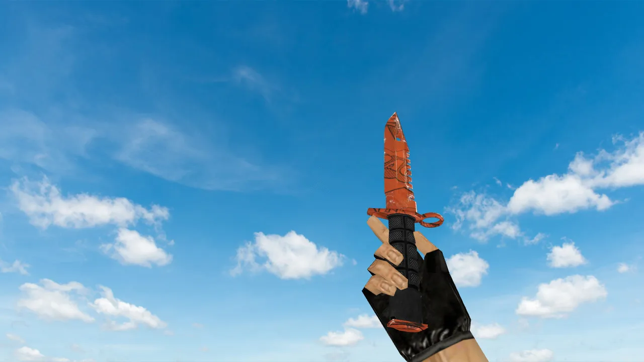 Модель ножа Штык-нож M9 «БАХ» v_ для CS 1.6: p_ и w_ модели, звуки, анимация осмотра — скриншот 1