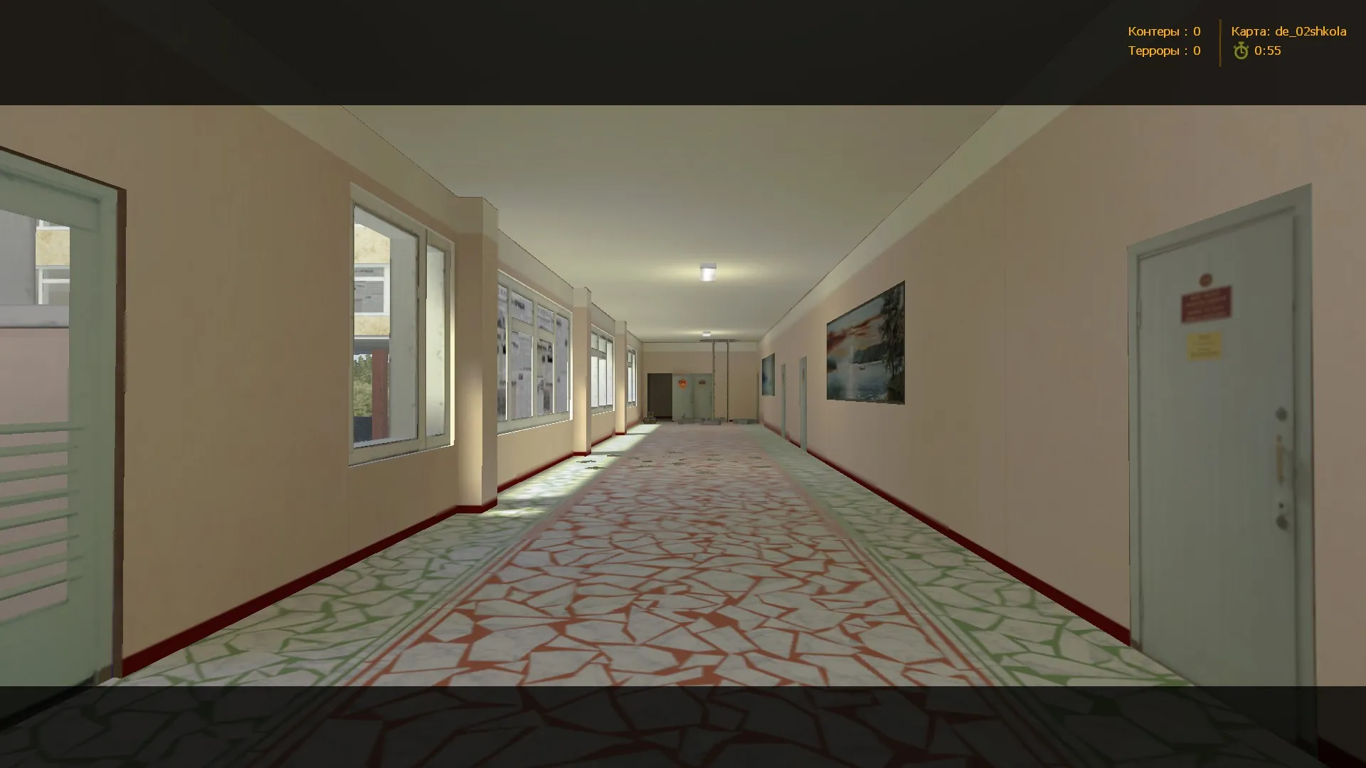 de_02shkola для CS 1.6: баланс сторон, точки, .nav для ботов и настройки карты — скриншот 9